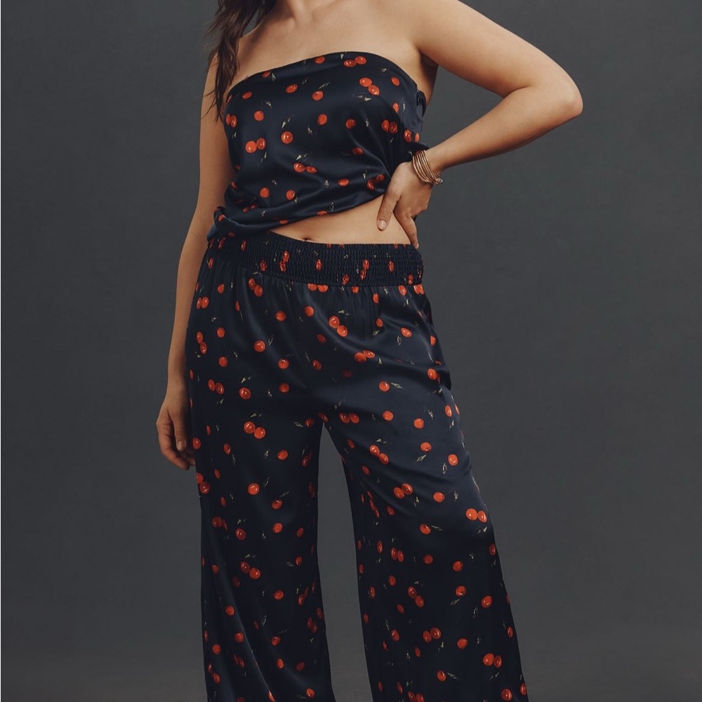 Hutch Anthropologie Navy Cherry SET MSRP $266 NWOT